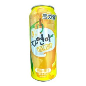 韩国风味罐装芒果果粒饮品 490ml