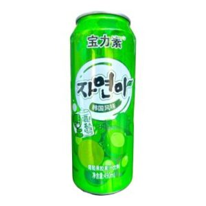韩国风味罐装葡萄果粒饮品 490ml