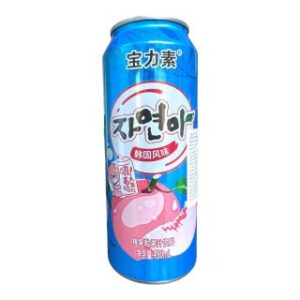 韩国风味罐装水蜜桃果粒饮品 490ml