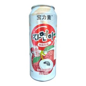 韩国风味罐装荔枝果粒饮品 490ml