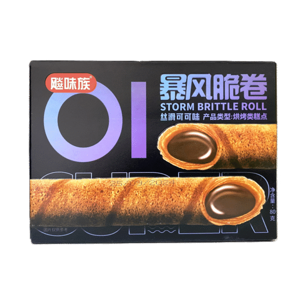 可可味暴风脆卷蛋卷 80g