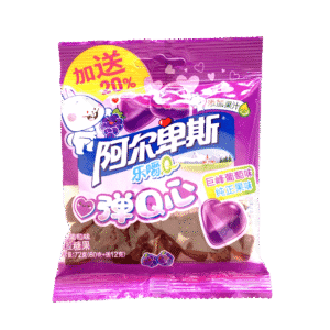 葡萄味QQ糖72g