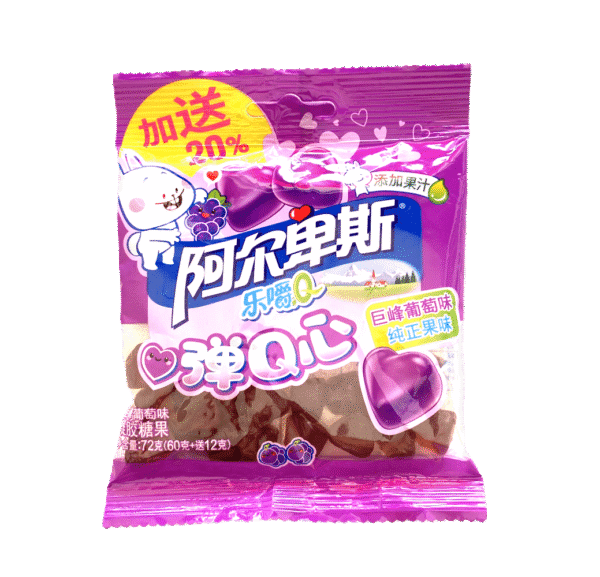 葡萄味QQ糖72g